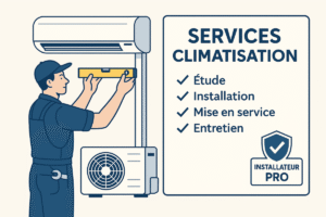 poseur clim 